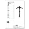 Stützmast 2xAcante H 2030 mm Winkel G