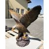 Bemalte Gartenstatue eines Adlers, 60 cm hoch