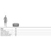 Bemalter niedriger und breiter Topf Olibo