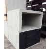 Betongrill mit Räucherkammer H 215 cm