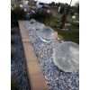 Brunnen Glaskugel farblos 20 cm