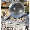 Brunnen Glaskugel farblos 20 cm