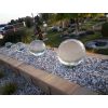 Brunnen Glaskugel farblos 20 cm