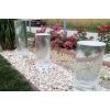 Brunnen Säulen Zylinder aus Glas