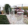 Brunnen Säulen Zylinder aus Glas
