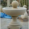 Brunnenkelch aus Sandstein mit Kugel H 100 cm