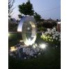 Edelstahlbrunnen als Ring 200 cm