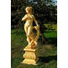 Eine verzierte Säule für Gartenfiguren 43 cm