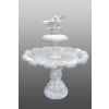 Einstöckiger Brunnen mit Tauben H 155 cm