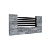 Eleganter Betonzaun  Farbe Korten