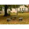 Eleganter Steintisch für Park und Garten H 74 cm