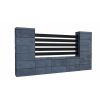 Eleganter Zaun Beton Fini Farbe Graffiti