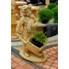 Figur Blumentopf Junge mit Schubkarre H 88 cm