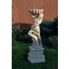 Figur einer Frau mit Vase H 116 cm