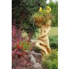 Figur einer Frau mit Vase H 116 cm