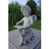 Figur eines Engels mit einem Buch H 40 cm