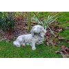 Figur liegender Hund Eksor H 24 cm