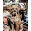Gartenfigur Hund H 80 cm