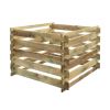 Gartenkomposter aus Holz, quadratisch 100 x 100 x 70 cm