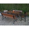 Gartenmöbel aus Holz mit Aluminiumrahmen für 8 Personen mit Armlehne
