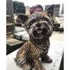 Gartenstatue Hund H 25 cm