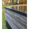 geschlossener Komposter aus Beton Dreikammer L 372 x B 128 cm