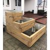 Hochbeet Stufenbepflanzung für Terrasse, Pyramide