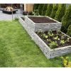 Hochbeetform Kreuz in Steinoptik L 342 x B 342 cm