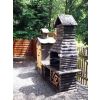 Kompletter Betongrill mit Tisch L 162 cm