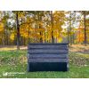 Kompostbehälter aus Beton für Gartenabfälle L 128 x B 128 cm