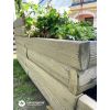 Kompostbehälter aus Beton für Gartenabfälle L 128 x B 128 cm