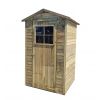 Komposttoilette aus Holz 135x120xH213cm