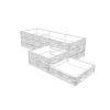 Massiver, abgestufter urbaner Blumentopf, L 494 cm
