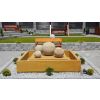 Natursteinbrunnen mit Kugeln Set