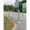 Niedriger Doppelfahrradträger mit 10 Positionen