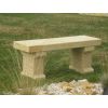 Rechteckige Gartenbank aus Sandstein