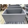 Rechteckiger Stadttopf aus Beton L 76 cm
