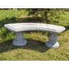 Runde Gartenbank mit Verzierungen H 48 cm