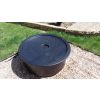 Rundes Gartenbrunnenbecken mit Abdeckung Ø 91 cm