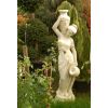 Skulpturfigur für den Innen- und Gartenbereich Mädchen mit Krügen H 139 cm