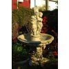 Steinbrunnen Amoretten mit Fisch H 172 cm