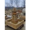 Steinbrunnen mit zwei Hähne Set
