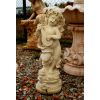 Steinstatue Amor mit Mandoline H 81 cm