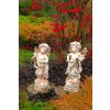 Steinstatue Amor mit Mandoline H 81 cm
