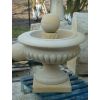 Topfbrunnen mit Kugel H 80 cm