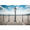 Traditionelle Gusseisenlampe H 123 cm