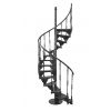 Wendeltreppen aus Gusseisenmetall, außen und innen