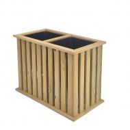 Stilvoller Blumenkübel aus Holzlatten mit drei Fächern für Hotel und Biergarten - 33 x 62 x 45 cm - 33_x_62_x_45_cm.jpg