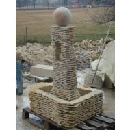 Antiker Sandsteinbrunnen mit Kugel H 140 cm  - Antiker Sandsteinbrunnen mit Kugel H 140 cm - antiker_sandsteinbrunnen_mit_kugel_h_140_cm__(1).jpg
