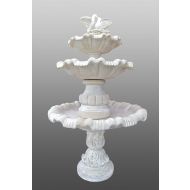 Dreistöckiger Brunnen mit Tauben H 205 cm - Dreistöckiger Brunnen mit Tauben H 205 cm - dreistockiger_brunnen_mit_tauben.jpg
